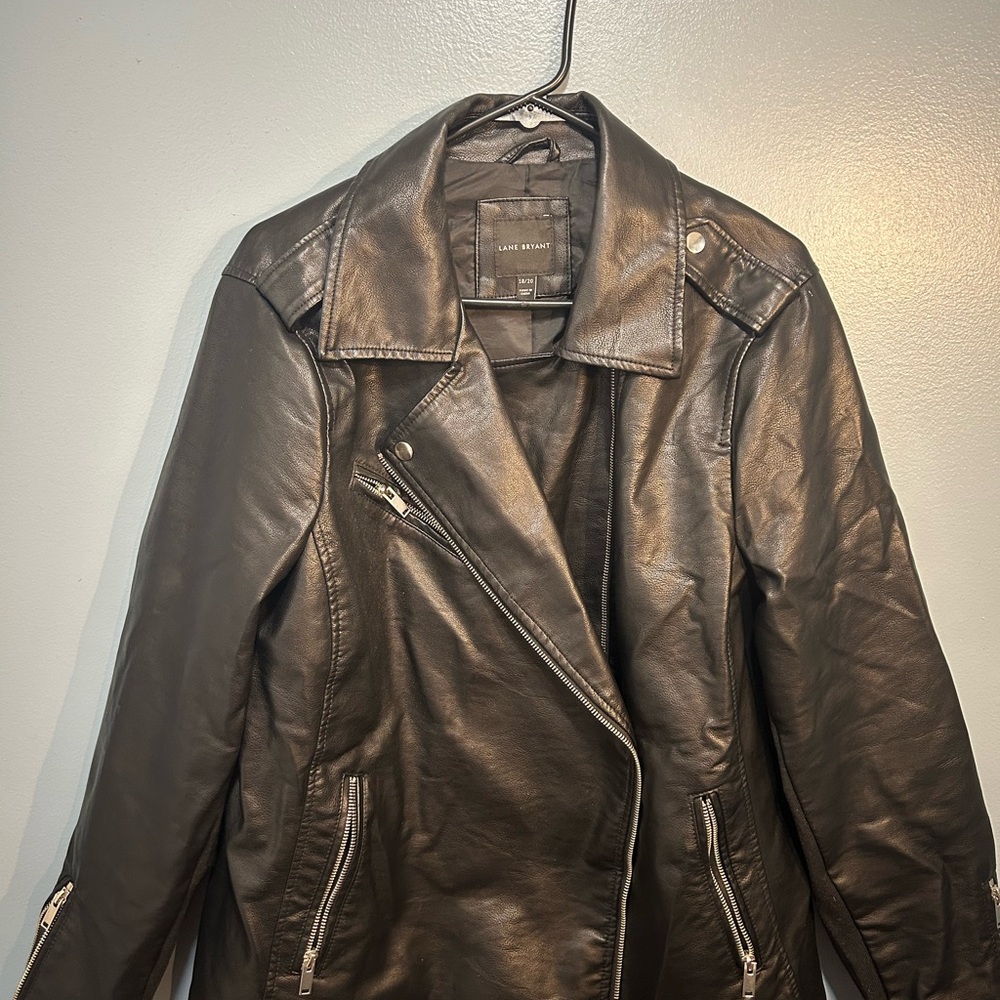 Lane Bryant Black Leather Jacket